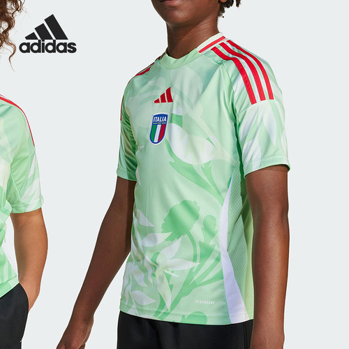 Adidas/阿迪达斯正品春季新款大童透气足球运动短袖JF0603