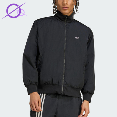 Adidas/阿迪达斯正品2025秋季款男士日常立领保暖梭织棉服JX7783