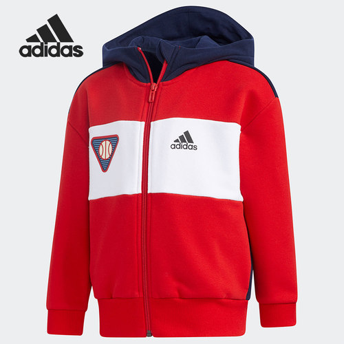 Adidas/阿迪达斯正品 Warm Hoodie 小童运动针织夹克GP0466