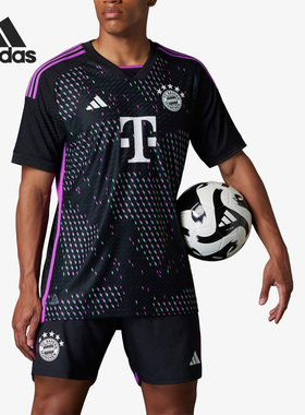 Adidas/阿迪达斯正品拜仁球员版客场男子足球运动球衣HR6947