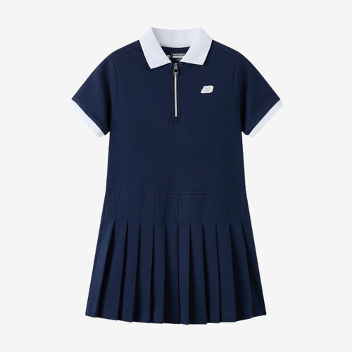 New Balance新百伦正品中小童轻盈透气短袖连衣裙ND7KF2E182-NV