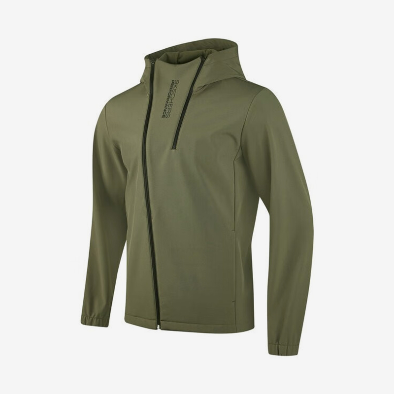 Skechers/斯凯奇正品新款男士户外运动连帽防风保暖夹克外套