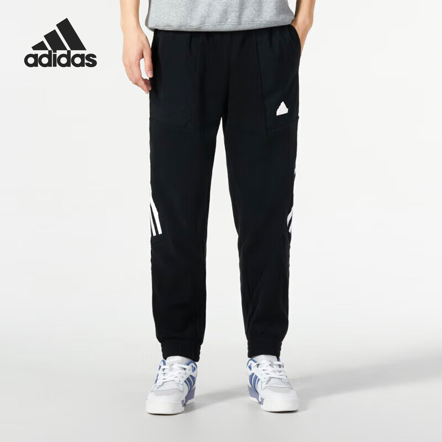Adidas/阿迪达斯正品M FI 3S PT Q4男士运动加绒长裤IB6129
