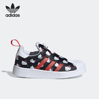 Adidas/阿迪达斯正品三叶草儿童运动休闲贝壳头板鞋GY9212