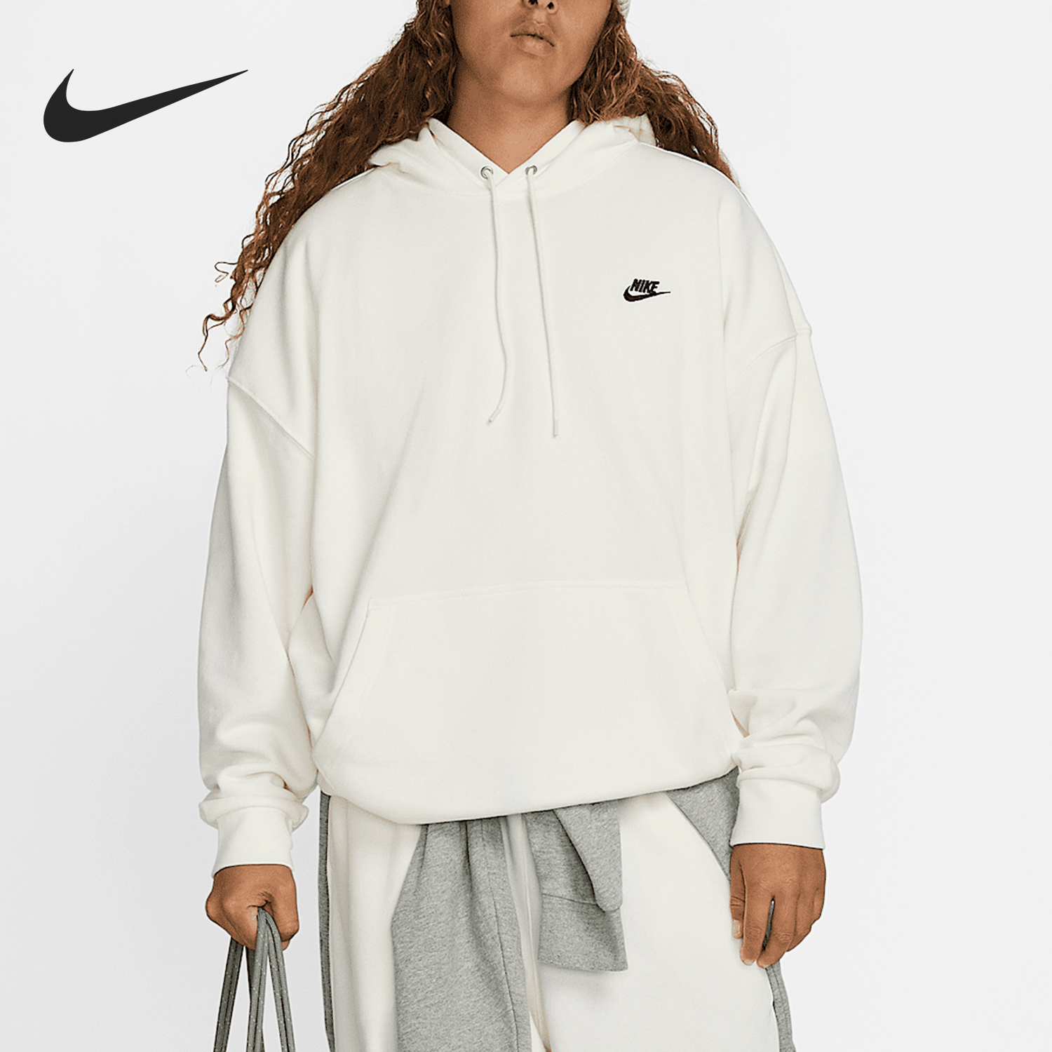 Nike/耐克正品2025秋季款男士运动宽松连帽卫衣HJ1816-133