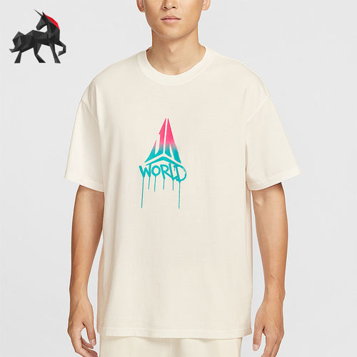 Nike/耐克正品Ja Morant男士图案落肩印花宽松透气短袖II1490-133