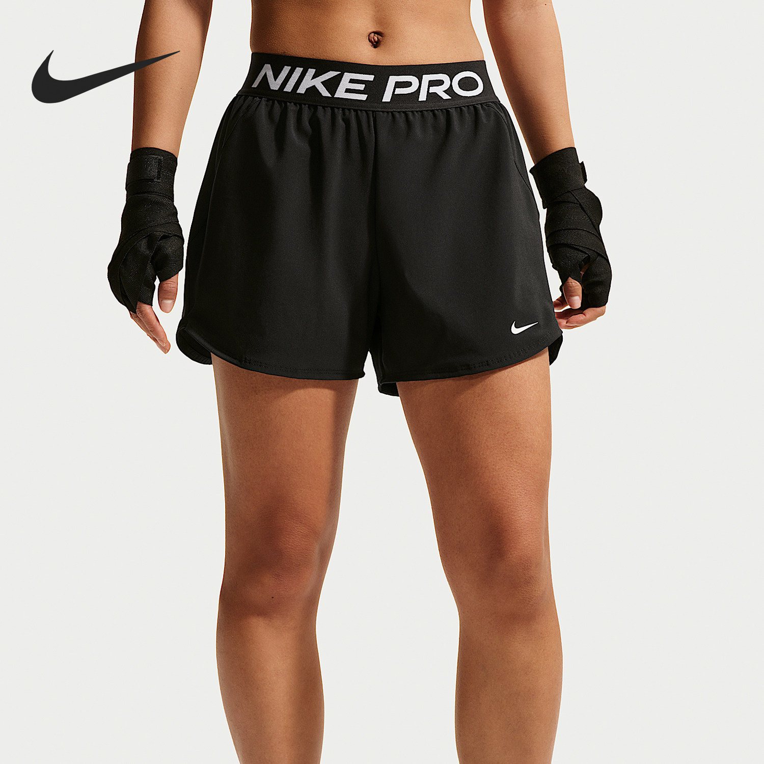 Nike/耐克正品夏季女士中腰干爽舒适宽松二合一短裤IR1919-010