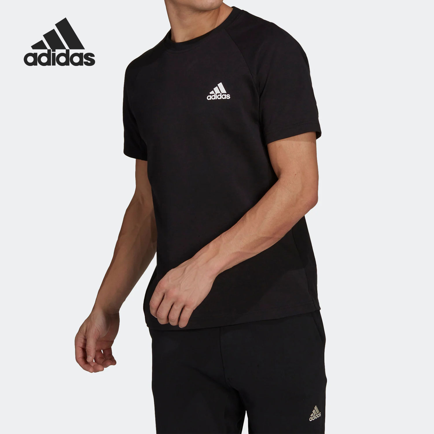 Adidas/阿迪达斯正品当季新款休闲男子运动短袖T恤HE2238