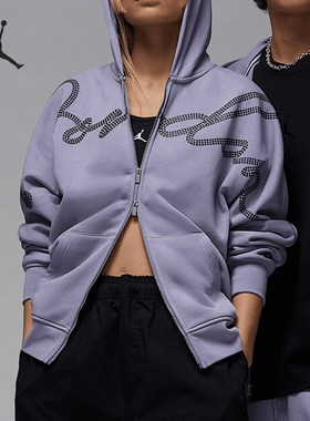 Nike/耐克正品JORDAN男士针织连帽运动夹克外套HF9296-519