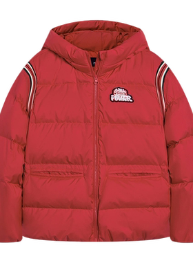 Lining/李宁正品女小大童运动生活系列宽松保暖鸭绒羽绒服YYMT002