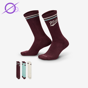耐克正品 HJ9336 Everyday 运动袜三双装 904 Plus男女中筒经典 Nike
