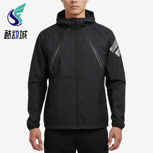Adidas/阿迪达斯正品FOS连帽拉链长袖夹克经典男夹克外套KW0100
