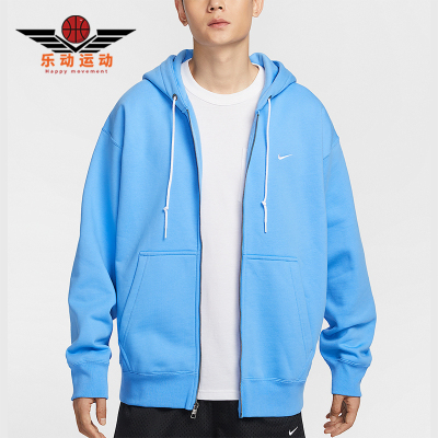 Nike/耐克正品Solo Swoosh男士全长拉链开襟连帽衫DR0403-412