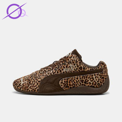 Puma/彪马正品2025秋季款女士系带运动豹纹低帮休闲鞋406690-01