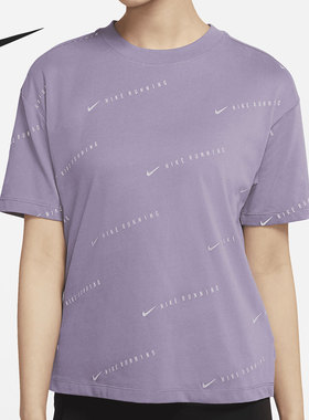 Nike/耐克正品夏季新款女子运动圆领宽松短袖T恤 DM8679-500