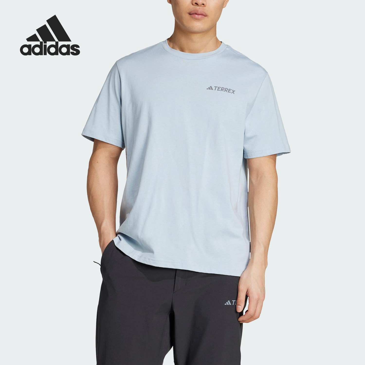 Adidas/阿迪达斯正品MT POLYGIENE T男士户外短袖T恤JI8326