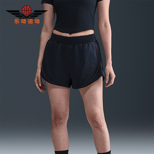 Nike/耐克正品2025夏季款女士跑步经典中腰斜纹短裤HJ0319-010