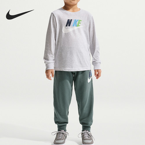 Nike/耐克正品2026春季款小童日常圆领套头透气套装IU5342-398