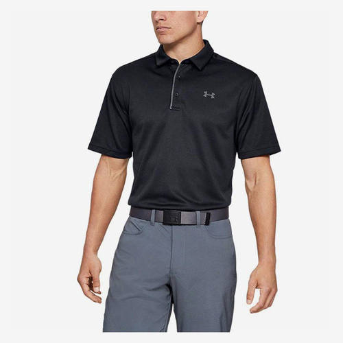 UA/安德玛正品Tech Polo男子户外休闲翻领短袖POLO衫1290140-001
