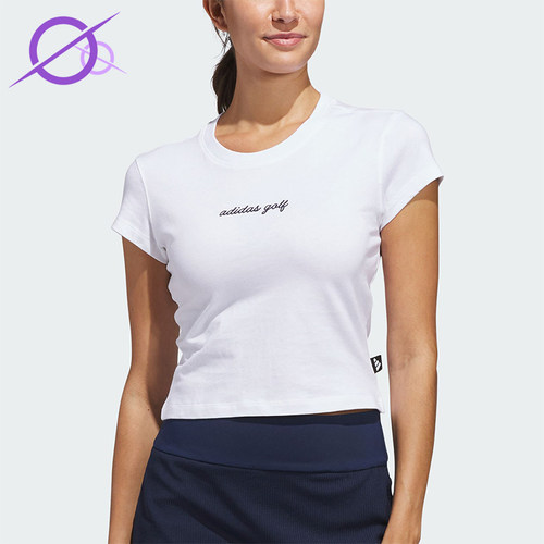 Adidas/阿迪达斯正品GOLF T-SHIRT女士经典高尔夫短袖T恤KB2406