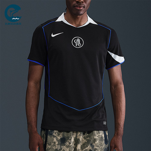 Nike/耐克正品2025男士运动V领套头透气耐穿足球短袖HM3202-011
