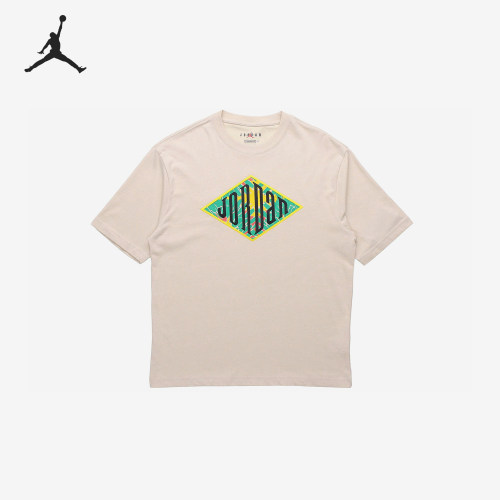 Nike/耐克正品JORDANSportDNA新款男燕麦色经典短袖T恤CN3114-140