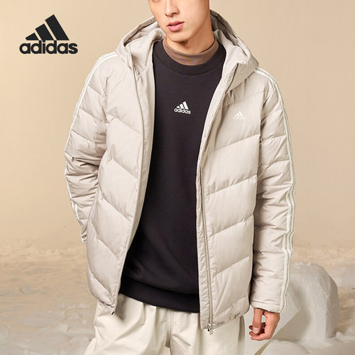 Adidas/阿迪达斯正品M JKT DOWN 6男士运动连帽羽绒服IK2374