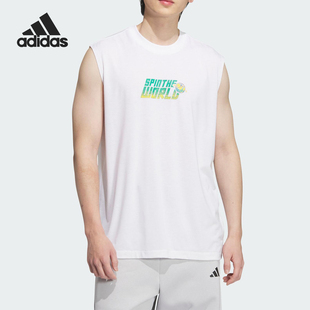 男士 Adidas 款 2025夏季 透气训练运动背心KC0311 阿迪达斯正品