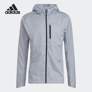 Adidas/阿迪达斯正品男子轻薄梭织连帽休闲运动夹克GJ9949