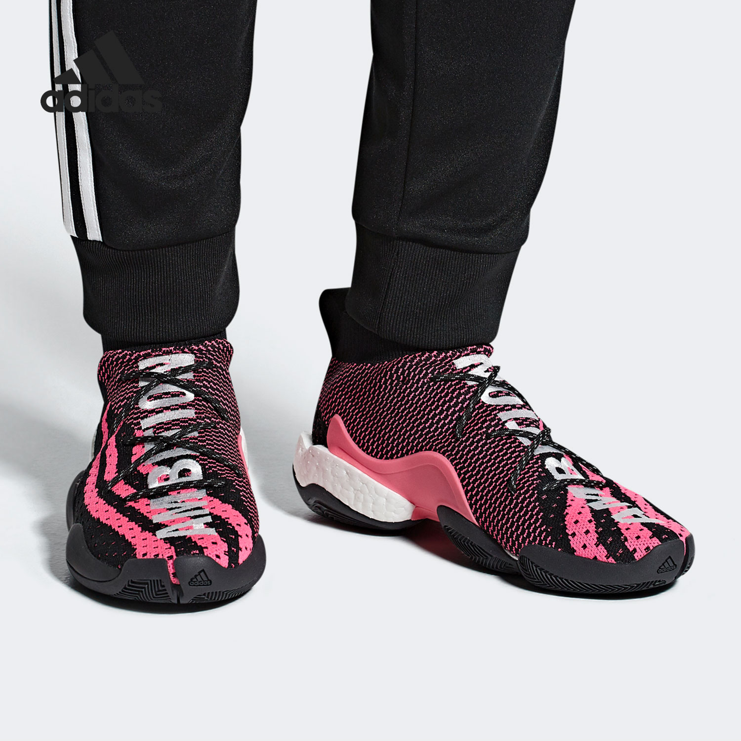 Adidas/阿迪达斯正品男女同款菲董联名高帮实战篮球鞋G28182