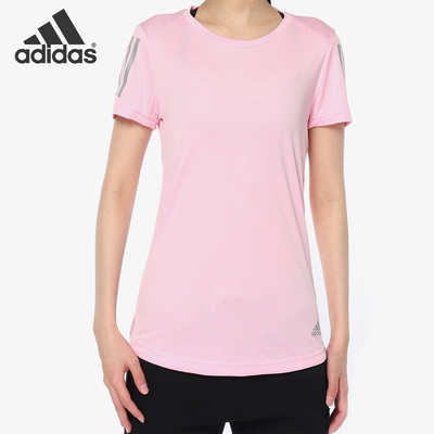 Adidas/阿迪达斯正品女子透气运动圆领跑步短袖T恤FL7815