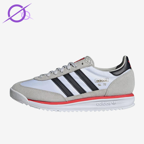 Adidas/阿迪达斯正品SL72男低帮网面拼接麂皮运动鞋JS0746