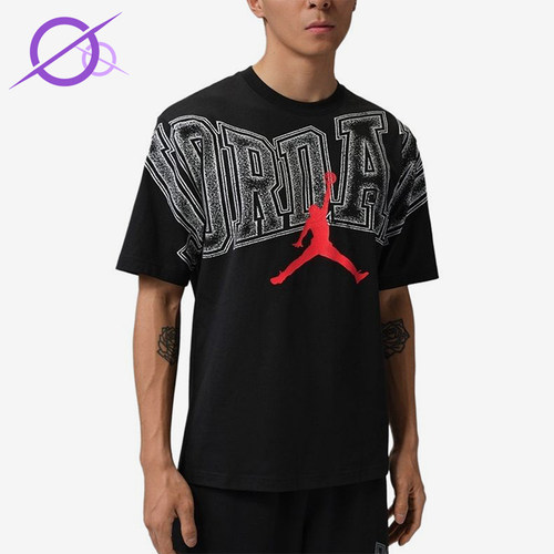 Nike/耐克正品JORDAN新款男黑红色印花经典圆领短袖T恤IQ0709-010