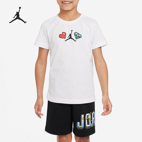 Nike/耐克正品JORDAN小童运动卡通透气两件套FB2045-010