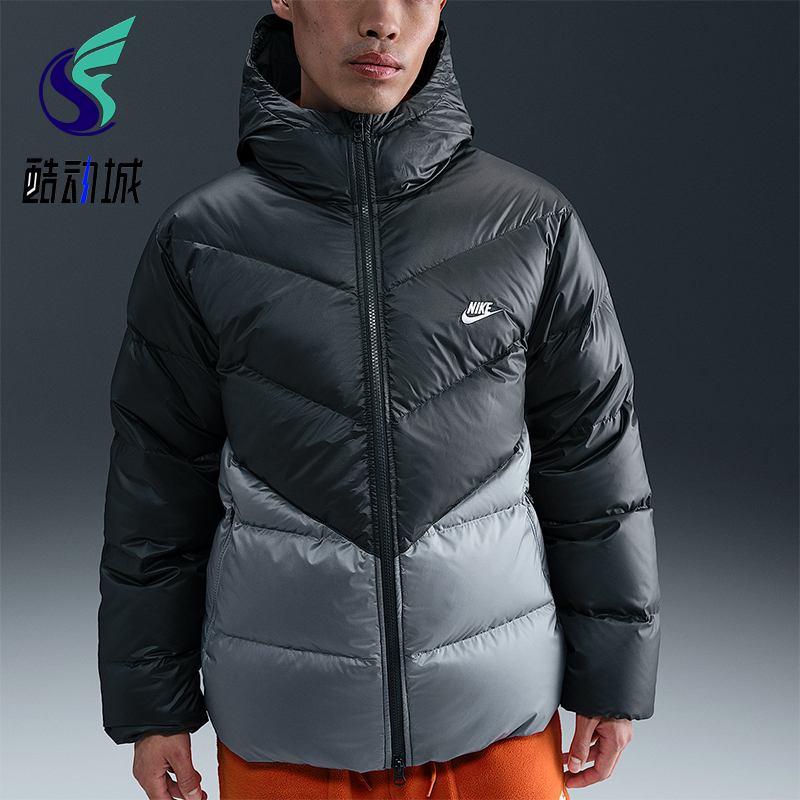 Nike/耐克正品2025秋季款男士日常运动保暖梭织羽绒服HQ7791-061