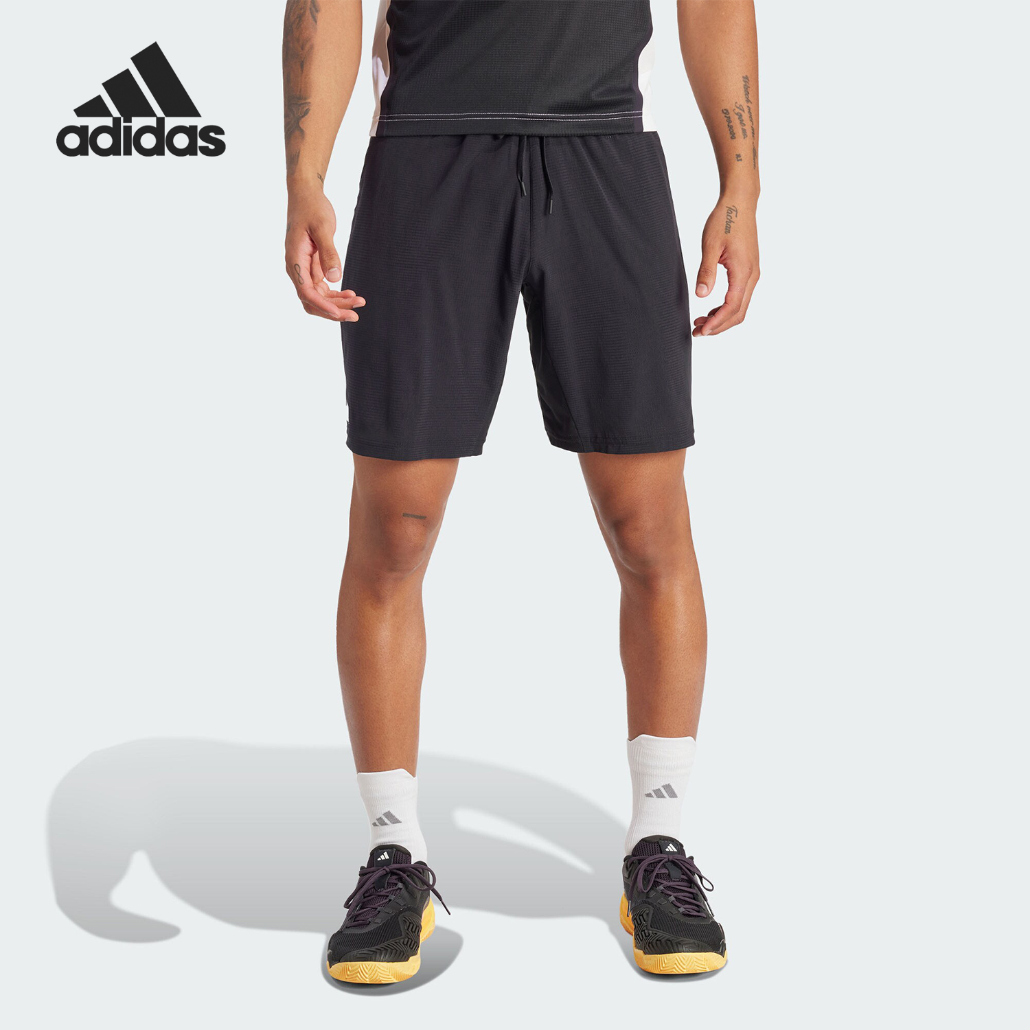 Adidas/阿迪达斯正品ERGO SHORT 透气男士网球运动短裤IQ4736