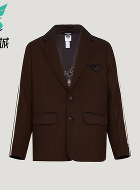 Adidas/阿迪达斯正品三叶草男士潮流休闲梭织宽松西装外套KU5616