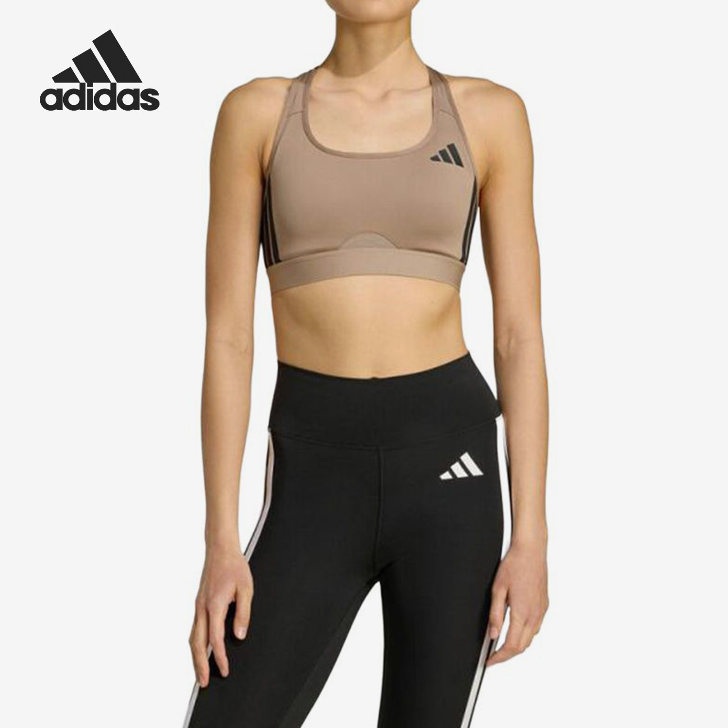 Adidas/阿迪达斯正品新款女背心式中度支撑经典无袖内衣JW5316