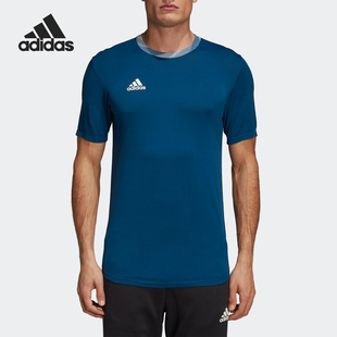 JSY男子休闲透气短袖 Adidas KNIT TAN 运动T恤CF6566 阿迪达斯正品