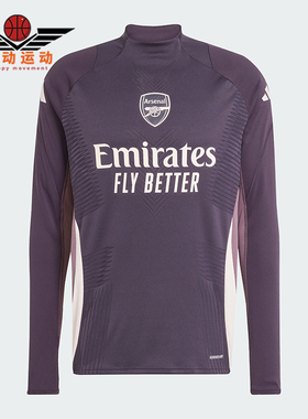 Adidas/阿迪达斯正品足球训练男士运动修身立领套头卫衣JF2929