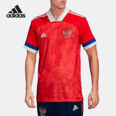 Adidas/阿迪达斯正品RFU H JSY男士俄罗斯主场运动短袖FK4440