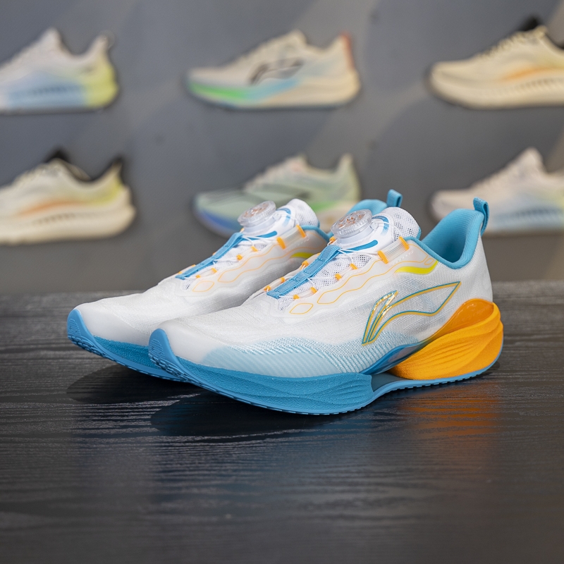 李宁正品超轻22男女大童反光专业运动训练低帮跑步鞋YKFV042-7