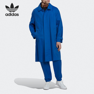 外套HM6501 三叶草男子简约休闲运动长款 Adidas 阿迪达斯正品