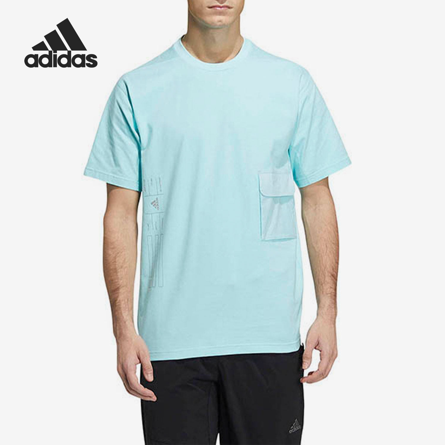 阿迪达斯正品男子运动短袖