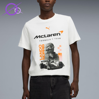 Puma/彪马正品MCLAREN迈凯伦男士透气经典运动短袖T恤637451-02