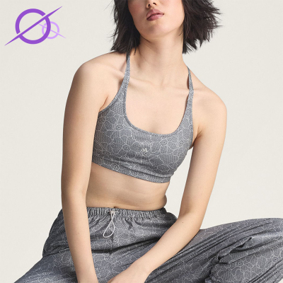 Adidas/阿迪达斯正品SMC蕾丝印花美背经典休闲舒适运动胸衣JZ0631