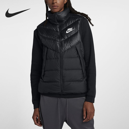 Nike/耐克正品男子全拉链立领保暖休闲运动羽绒马甲 CU4415