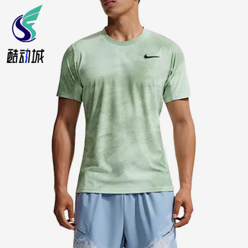 Nike/耐克正品CourtSlam新款男浅绿休闲网球经典短袖IB1017-394