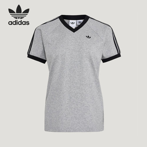 Adidas/阿迪达斯正品三叶草VNECKT-SHIRT新款女短袖T恤KU4771