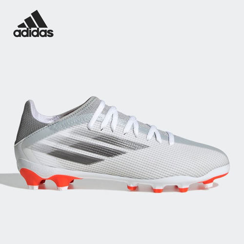 Adidas阿迪达斯正品X SPEEDFLOW.3儿童草地系带低帮足球鞋FY3262